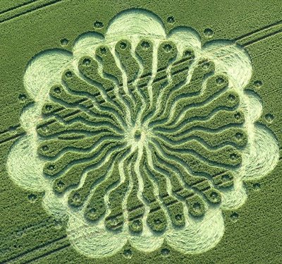 crop circle Waden Hill Avebury Wiltshire 20090701