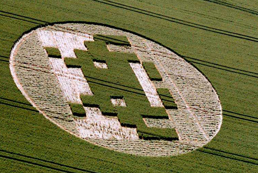 crop circle space invaders