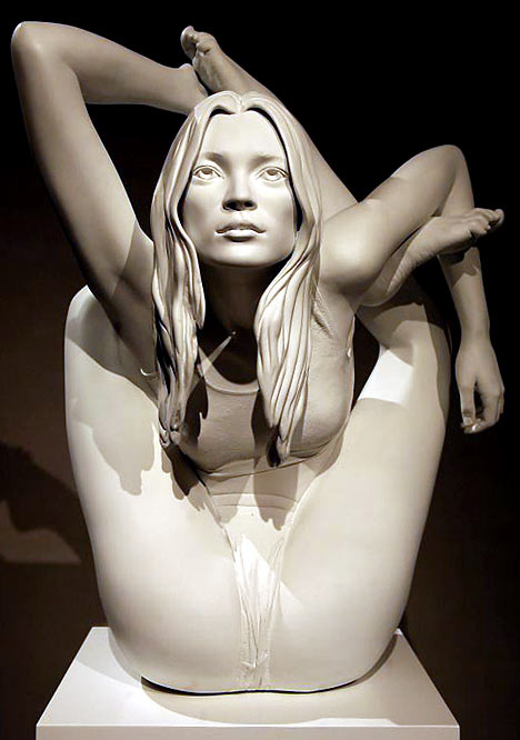 Kate Moss contortion scuplture