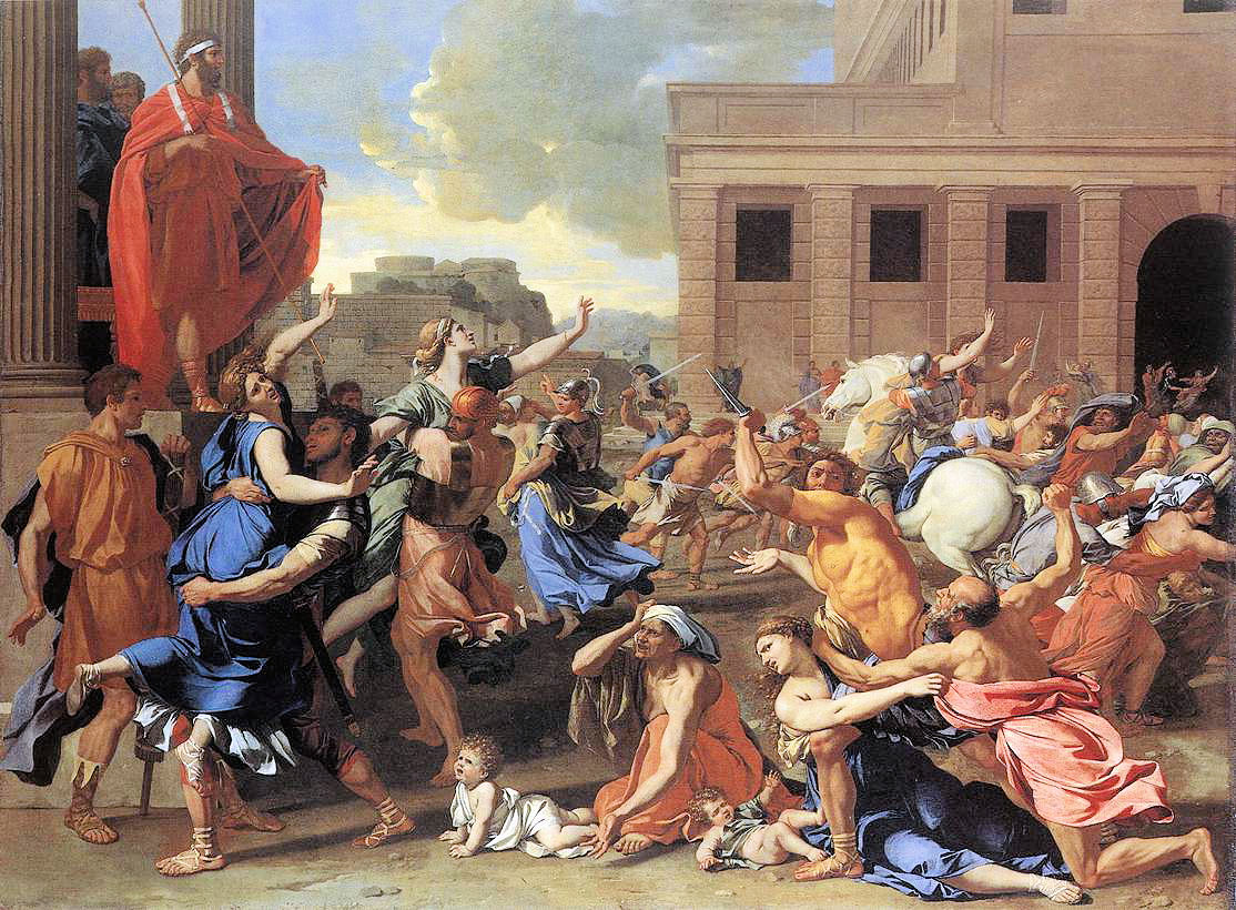 rape of the sabine women Nicolas Poussin